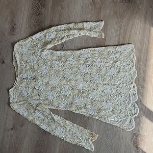 Scallop Sequen Pearl Dress